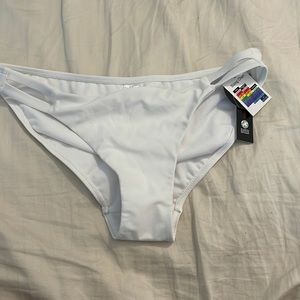 White bikini bottoms